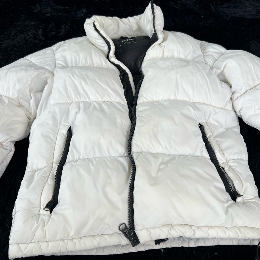 Cream Puffer Jacket - Picture 3 of 4